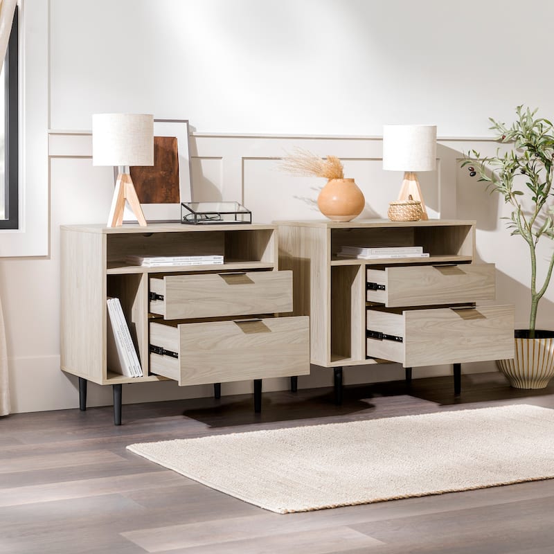 Middlebrook Modern Storage Nightstand, Set of 2