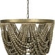 preview thumbnail 11 of 45, 2-Tier Draped Wood Bead Chandelier
