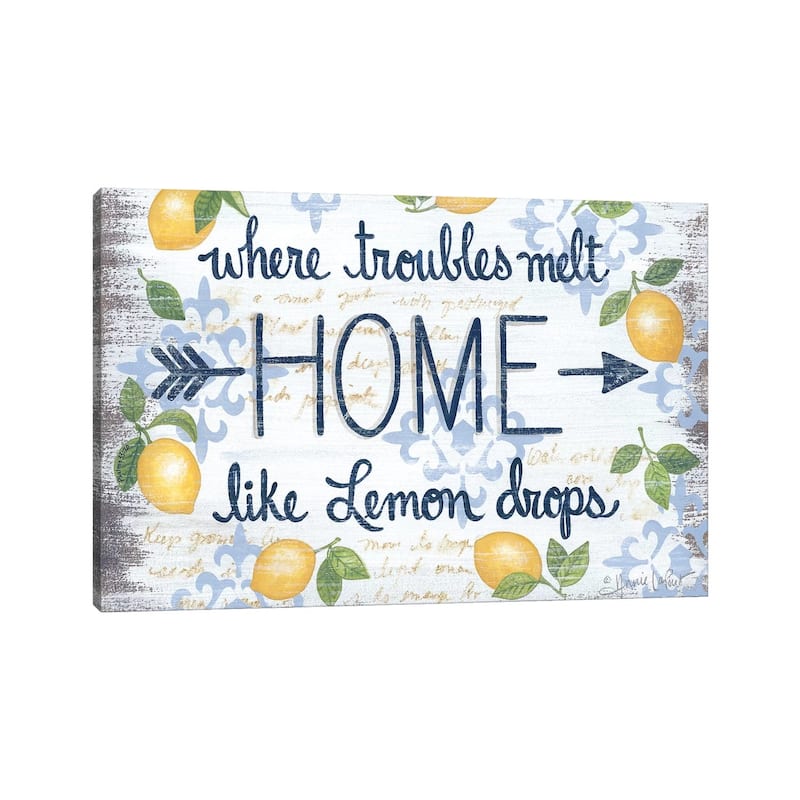 iCanvas "Lemon Home" by Annie LaPoint Canvas Print