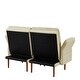 preview thumbnail 41 of 41, Modern Solid Wood Frame Tufted Sofa Bed with Adjustable Armrest