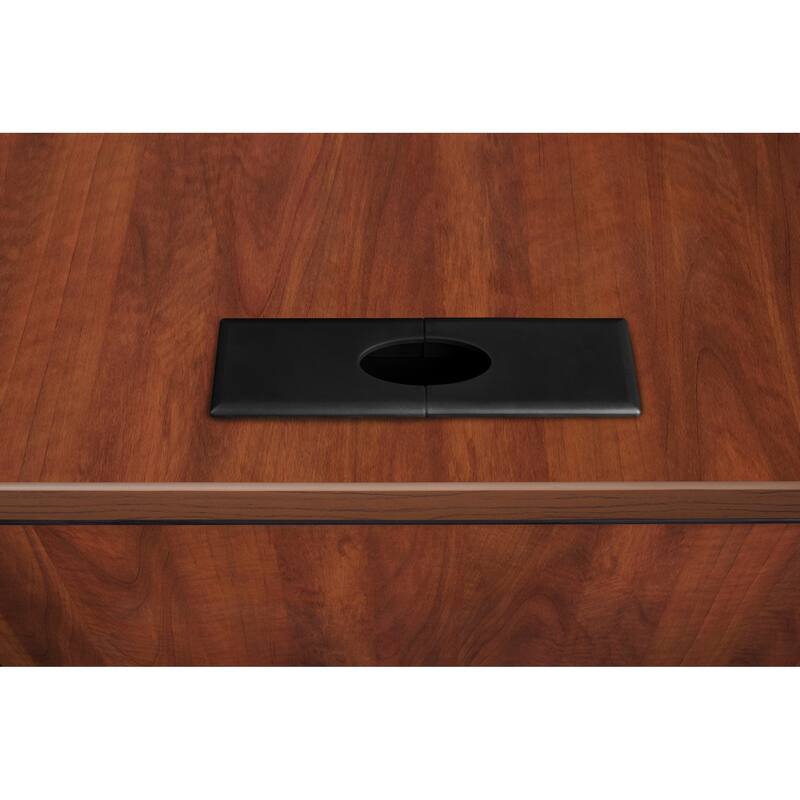 Legacy 66" Single Full Pedestal L-Desk with 47" Return