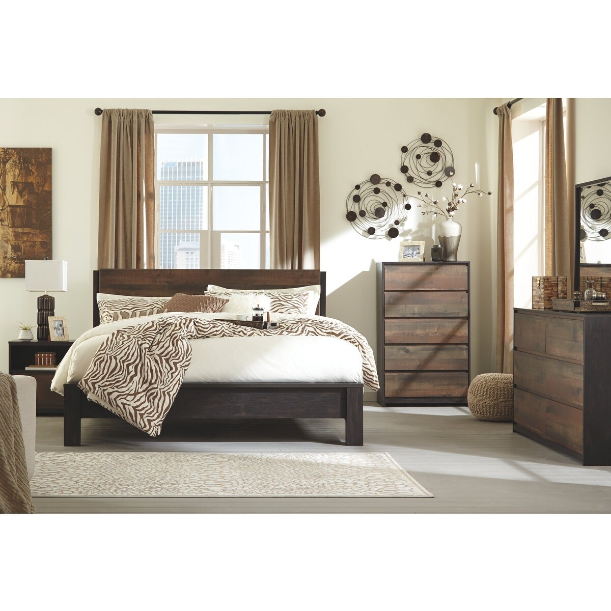 windlore dark brown dresser Michael's Bedroom Builder Windlore Signature Design 5-Piece Bedroom Set | Bedroom Set | Michael's Discount