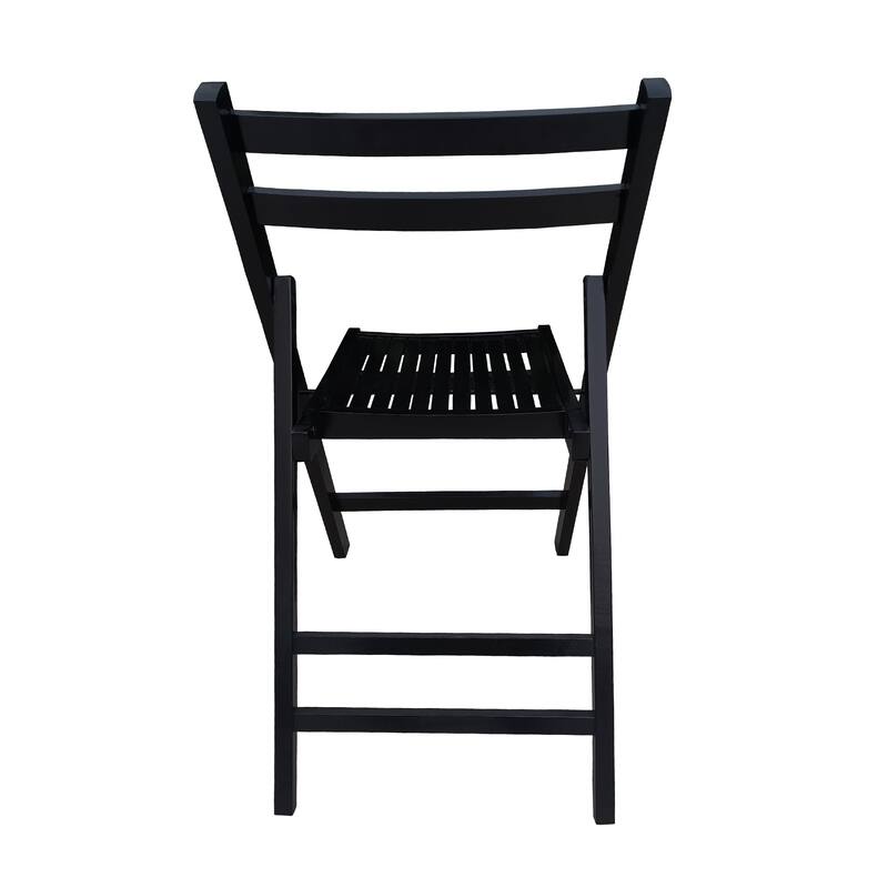 Furniture Slatted Wood Folding Special Event Chair,Set of 4