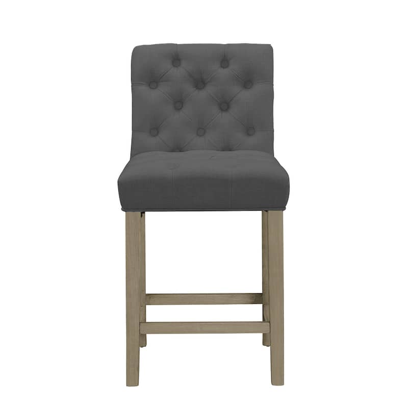 Alee Beige Fabric Counter Stool (Set of 2)