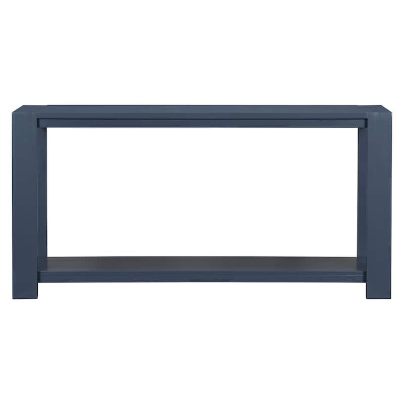 U_STYLE Distinctive Features of a Minimalist Console Table with Bottom Shelf and Four Legs