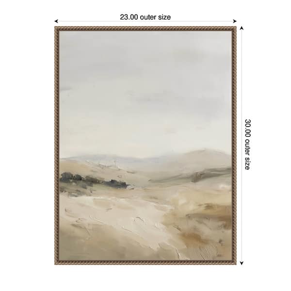 Kate and Laurel Fading Fields II by Amy Lighthall Framed Canvas Wall ...