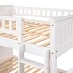 preview thumbnail 11 of 29, Full over Full Wooden Bunk Bed with Twin Size Trundle & Guardrails - Durable Pine Wood Design