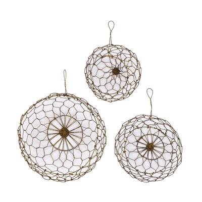 Round Wire Hanging Baskets (Set of 3 Sizes)