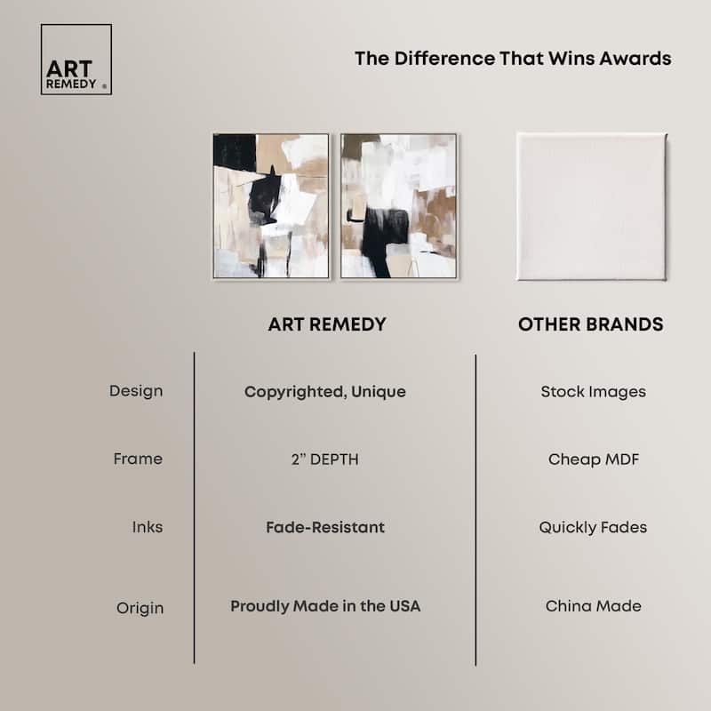 Endless Contrast Canvas Set of 2 by Art Remedy