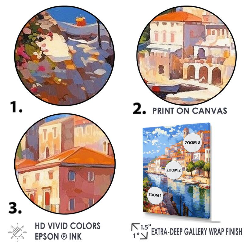 Designart "Beautiful Scenery In Italy III" Italy Wall Art