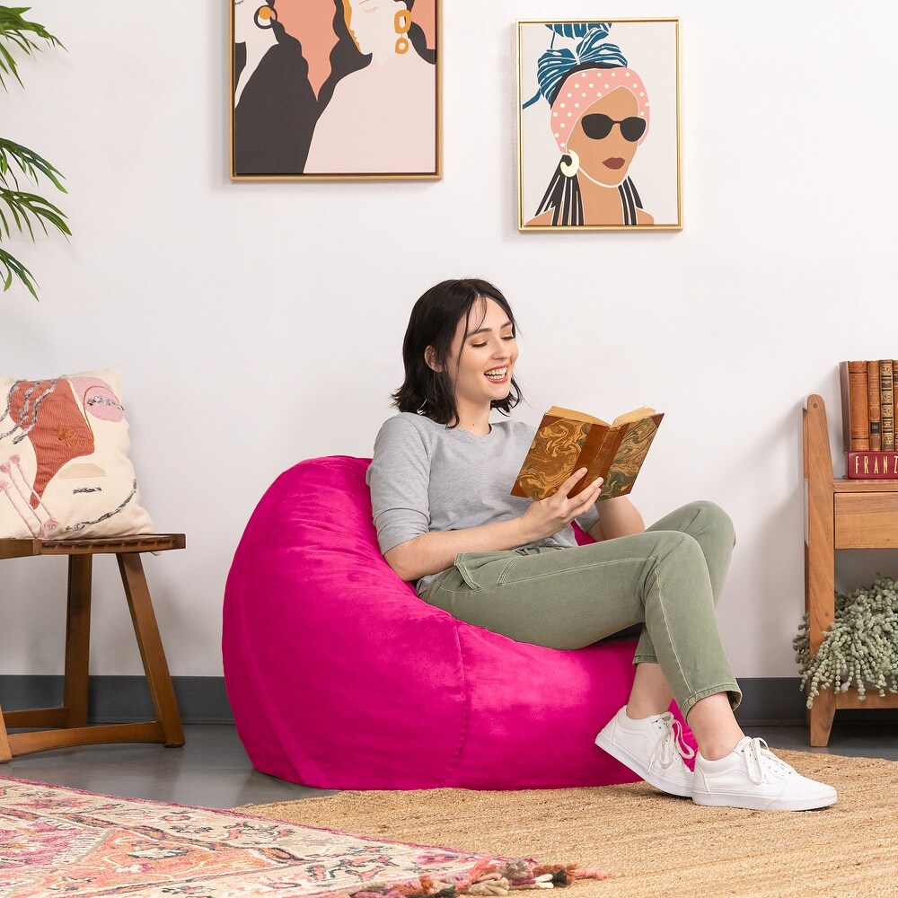 Pink Fabric Bean Bag Chairs Bed Bath Beyond