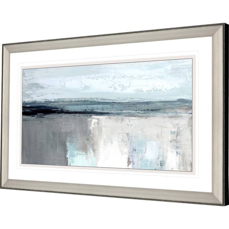 Moody Coast I Framed Art Giclee Under Glass - Blue