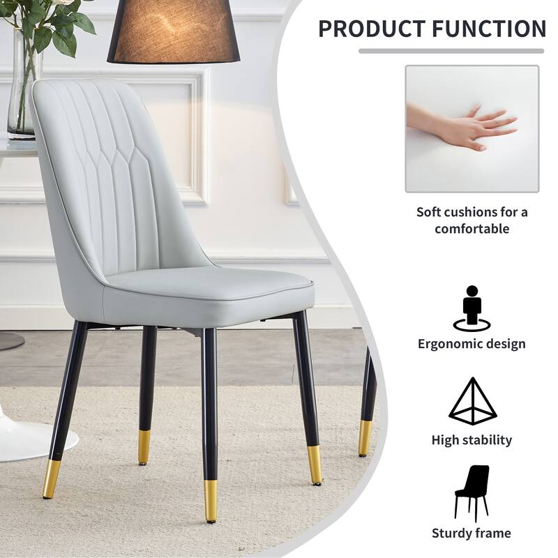 Modern PU Leather Dining Chair ,Set of 4