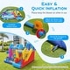 preview thumbnail 5 of 11, Costway Inflatable Bounce House with Slides Jumping Area Ball Pit