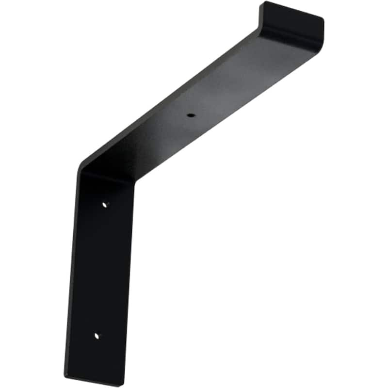 Steel Truss Shelf Bracket - 2"W x 12"D x 7 3/4"H - Powder Coated Black