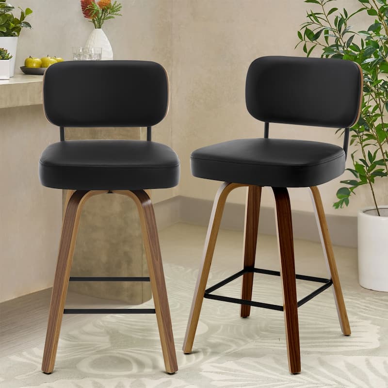 26"/29" Swivel Bar Stools/ Counter Stools with Bentwood Legs