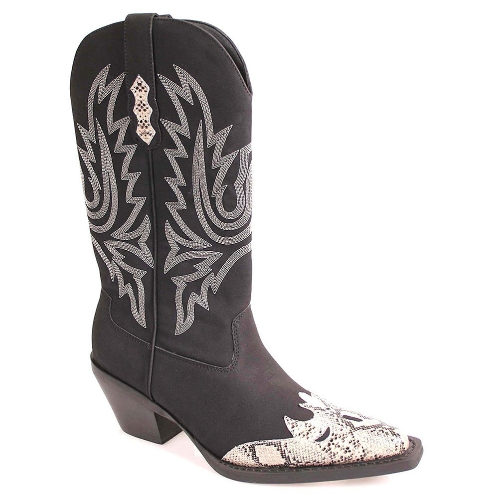 womens snakeskin cowboy boots