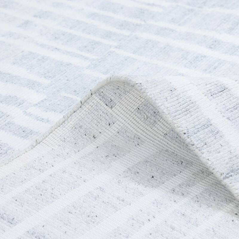 Overton Handmade Modern Contemporary Geometric Area Rug