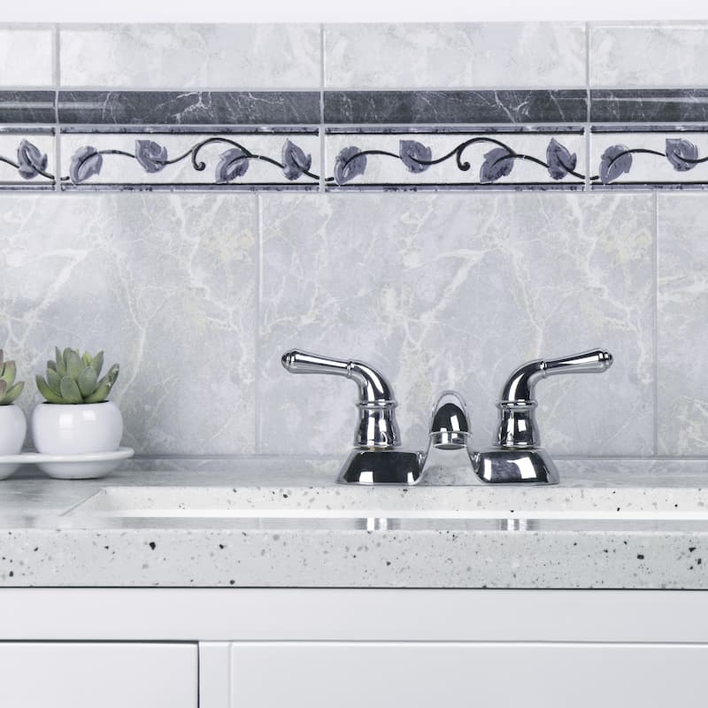 Merola Tile Aroas Listello Gris 2" x 7-7/8" Ceramic Wall Trim - (1 Tile) - (1 Tile) - Beige
