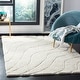 preview thumbnail 8 of 101, SAFAVIEH Florida Shag Hervor Soft Serene Waves 1.2-inch Thick Rug 3'3" x 5'3" - Creme - Rectangle
