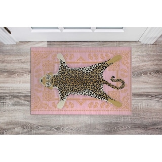 LEOPARD RUG PINK Doormat By Kavka Designs - Bed Bath & Beyond