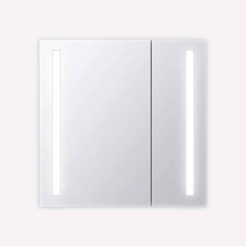 LED Medicine Cabinet, Defogger, 3X Vertically Adjustable Magnifying Mirror