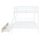 preview thumbnail 10 of 12, Full XL Over Queen Metal Bunk Bed with 2 Drawers , Contemporary Iron Frame, Safety-Enhanced