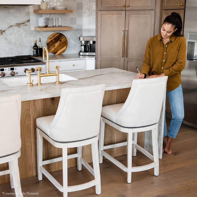 Maven Lane Vienna Swivel Kitchen Stool