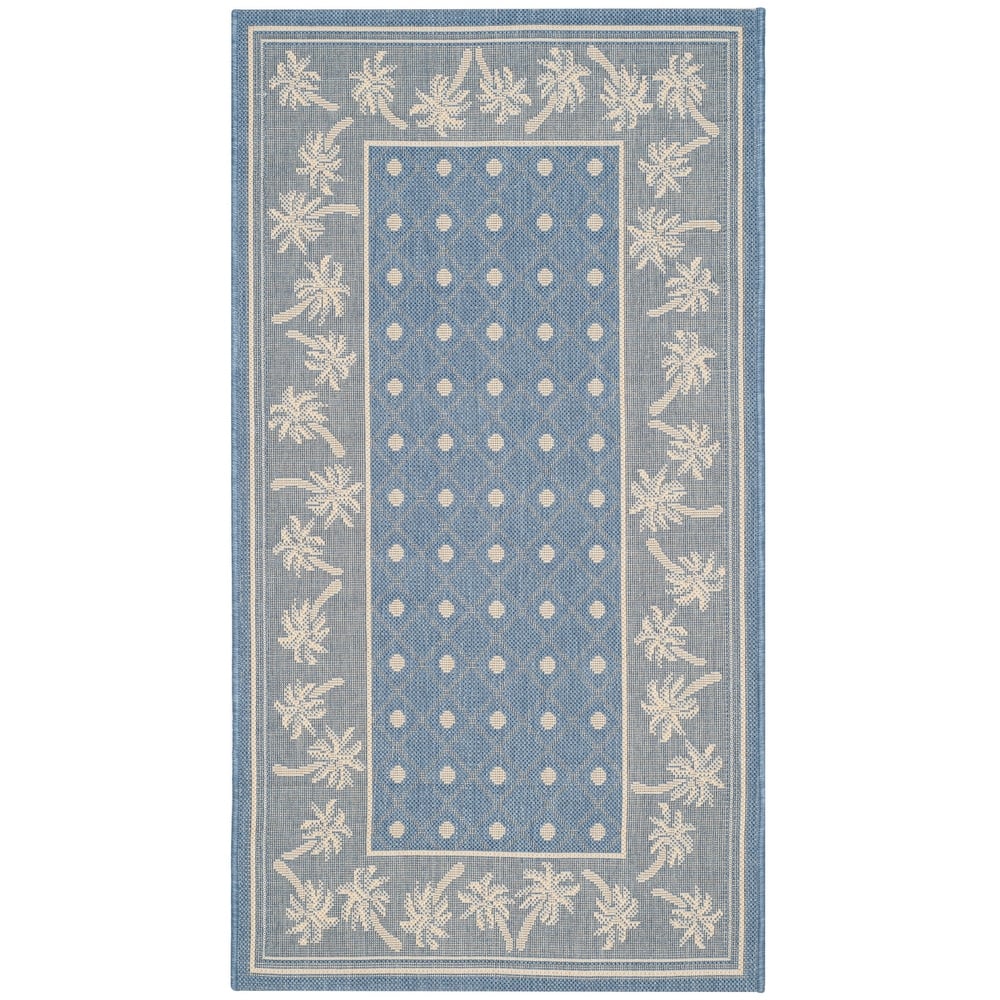 SAFAVIEH Courtyard Merilin Indoor/ Outdoor Geometric Area Rug