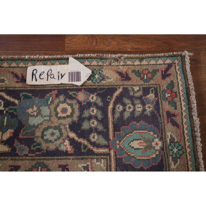 Tabriz Persian Vintage Area Rug Handmade Wool Carpet - 6'9"x 9'4"
