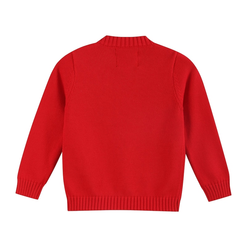 Lil Cactus Red Christmas Tree Knit Cardigan
