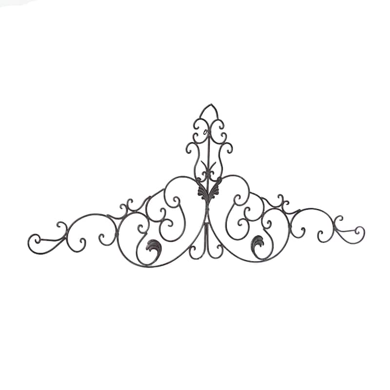 Metal Scroll Wall Decor - Brown - Roche River Decor