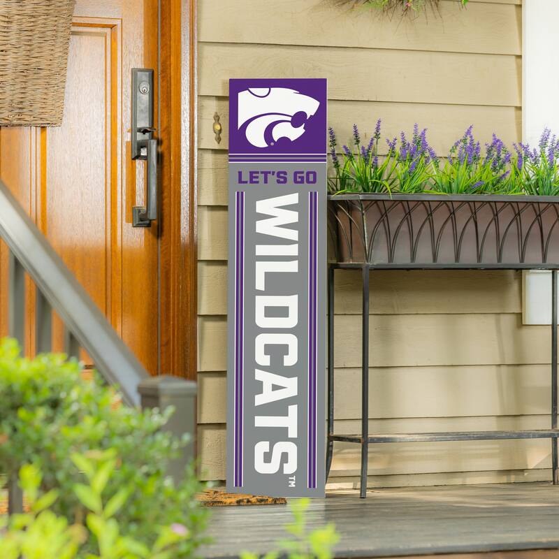 47" Double Sided Seasonal Porch Leaner, Kansas State University - 47" x 11.25"