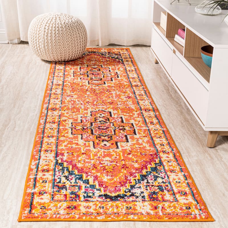 JONATHAN Y Audrey Geometric Medallion Area Rug