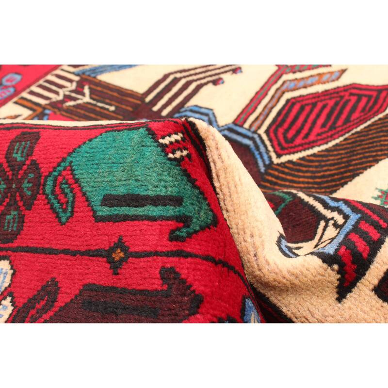 ECARPETGALLERY Hand-knotted Teimani Beige Wool Rug - 2'11 x 4'6