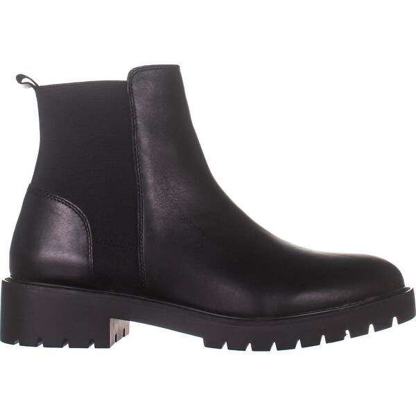 steve madden gliding black leather boots