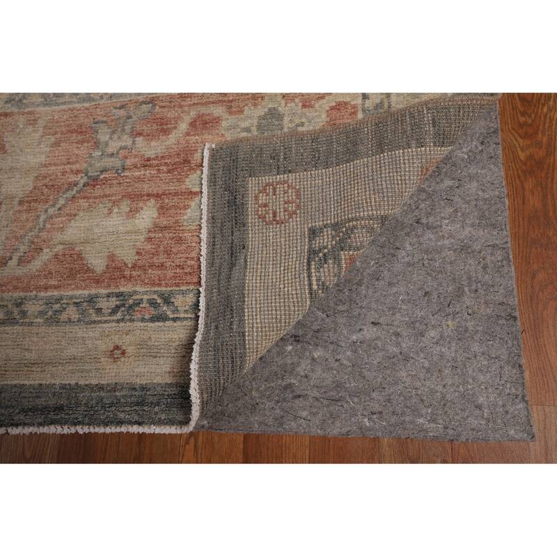 Vegetable Dye Grey Oushak Turkish Large Rug Hand-Knotted Wool Carpet - 10'1"x 14'3"