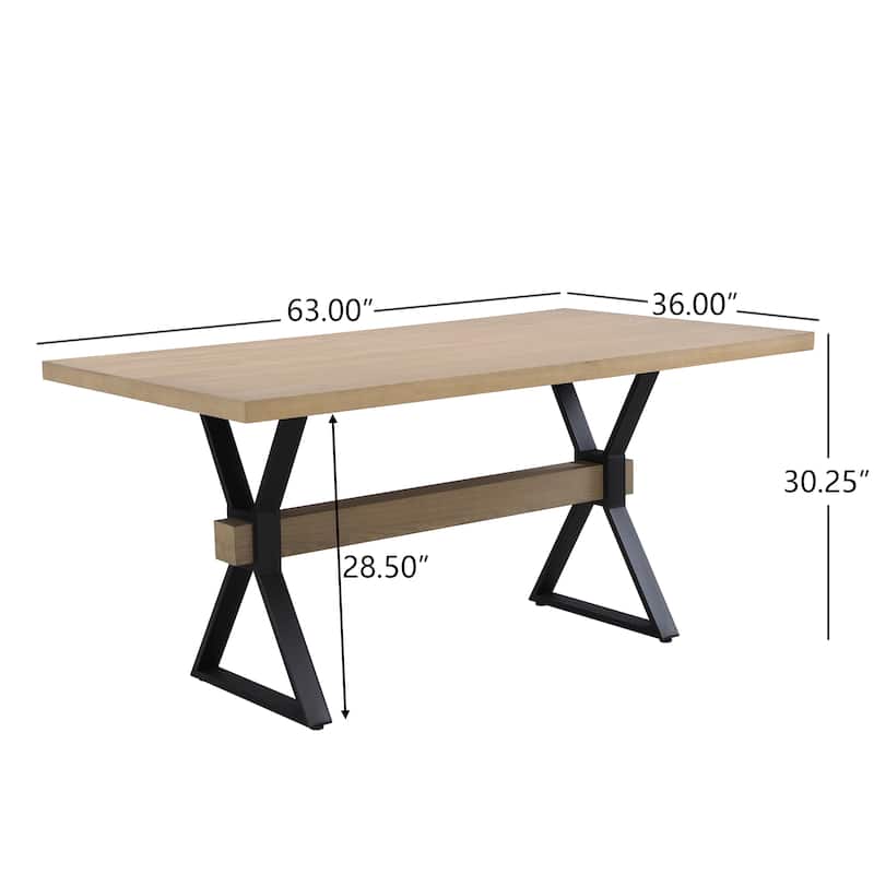 Christopher Knight Home - Carter Rubber Wood Dining Table