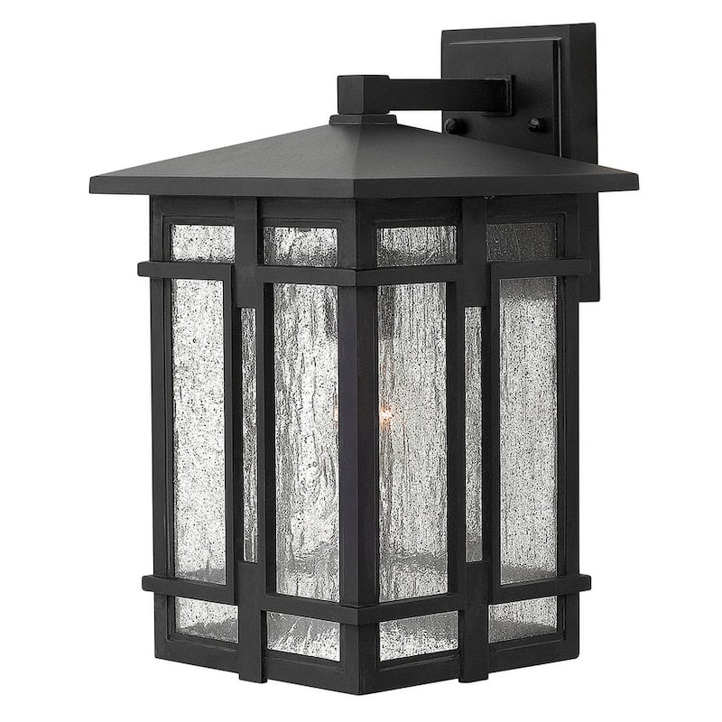Hinkley Lighting 1 Light 14" Lantern Dark Sky Wall Sconce with Clear - Museum Black