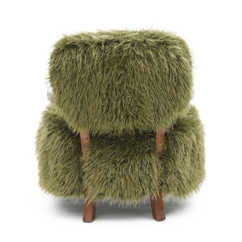 Furniture of America Lumir Modern 28-inch Faux Fur Accent Arm Chair