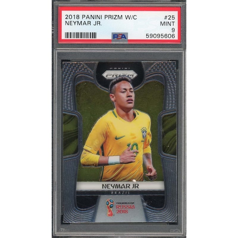 Neymar Jr 2018 Panini Prizm World Cup Soccer Card #25 Graded PSA 9 - 8'6" x 11'6"