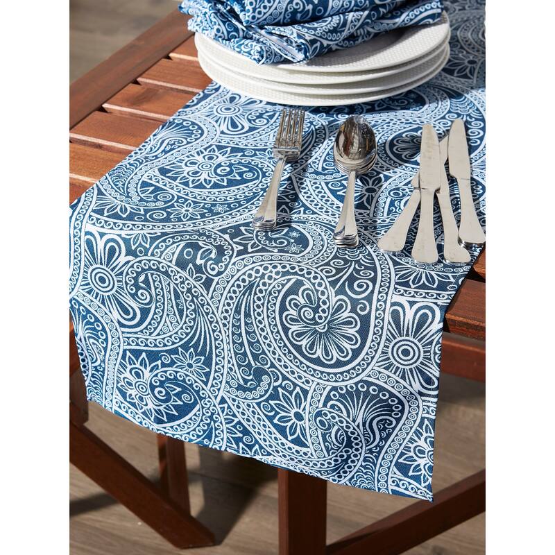 DII Anchors Print Outdoor Table Runner 14x72