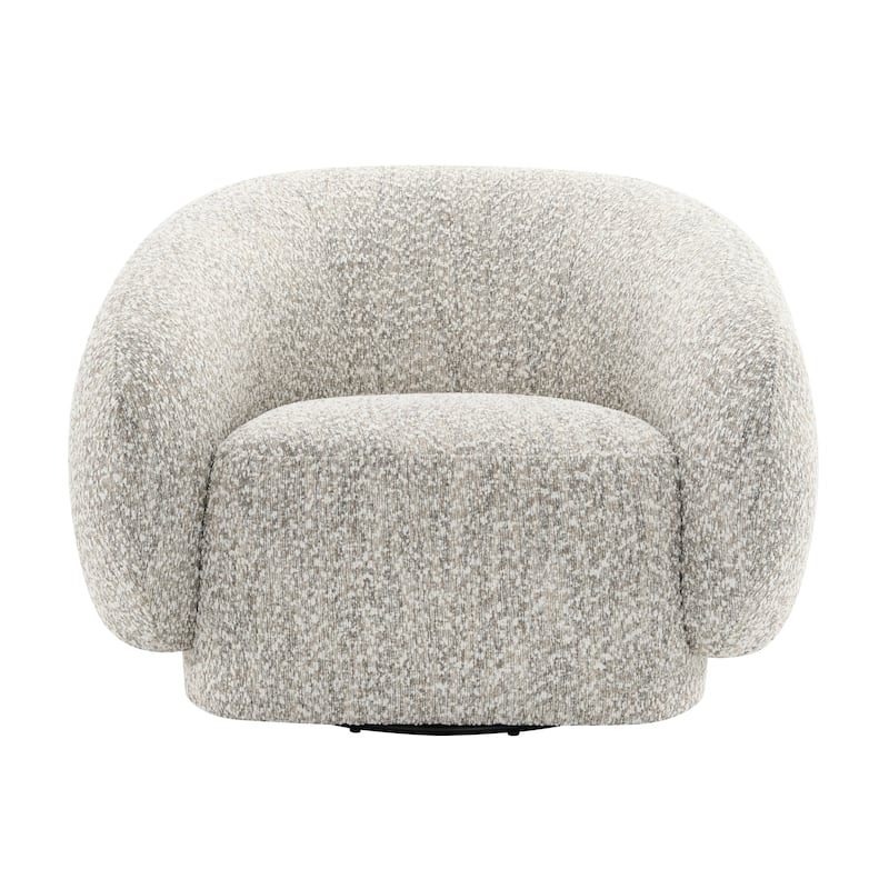 Furniture of America Erynn Modern 42-inch Boucle Swivel Accent Chair