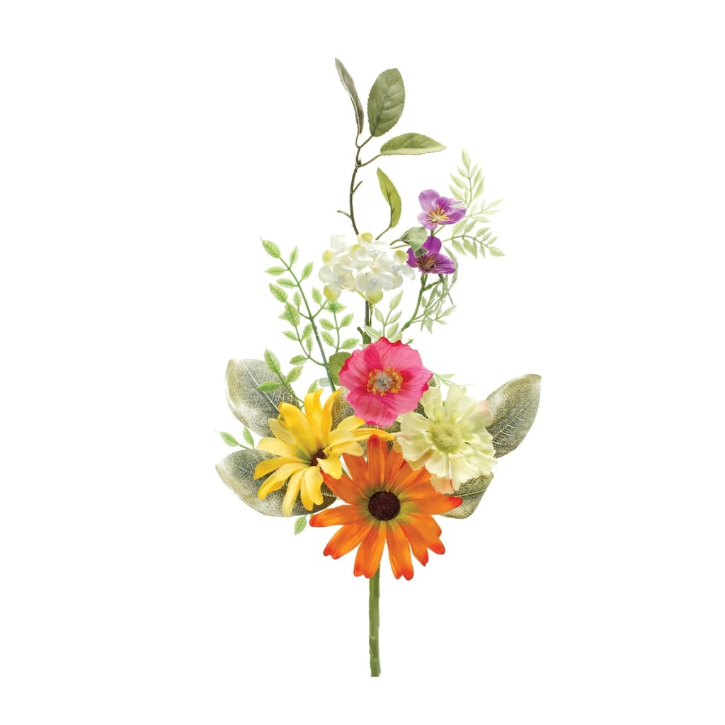 Mixed Spring Artificial Floral Sprays - 19.25" - Set of 2 - Multi