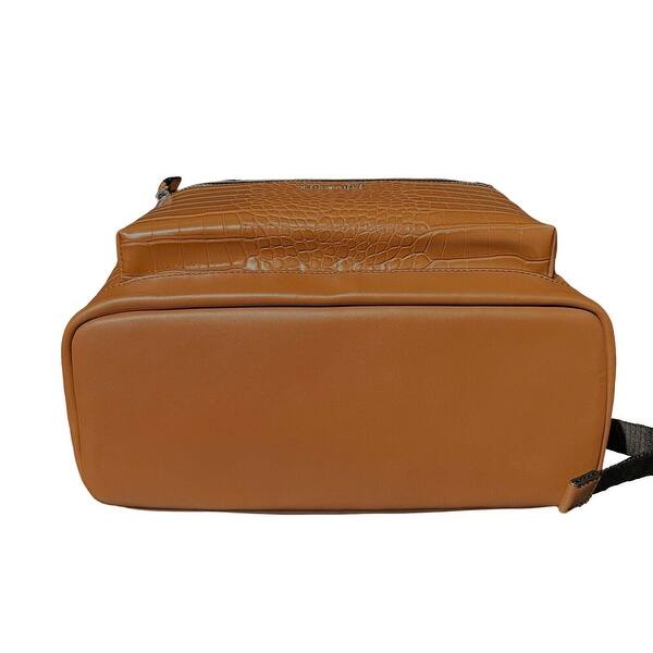 Michael Kors Cooper Men's Luggage Croc Embossed Leather Backpack - Large -  Bed Bath & Beyond - 41992838