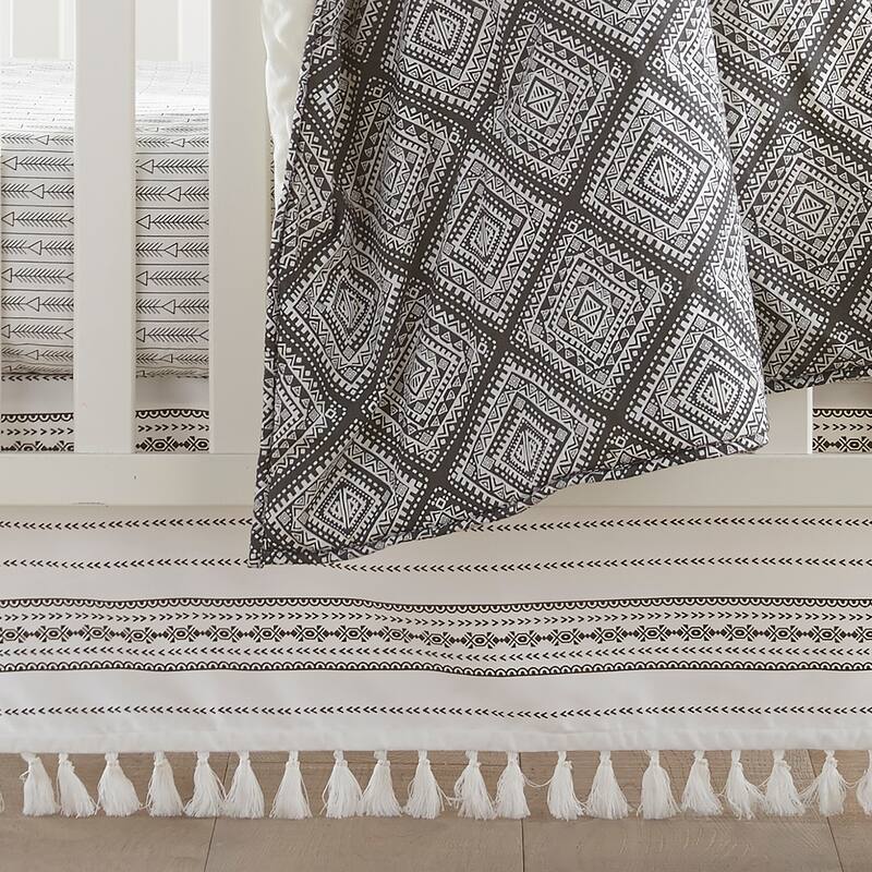 Nest & Nod Riley 3-Piece Nursery Crib Bedding Set - Levtex Baby