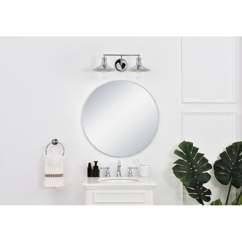 Nora Modern 2-light Wall Sconce with Flat Cone Shades
