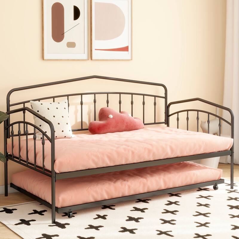 Fox twin daybed with twin trundle