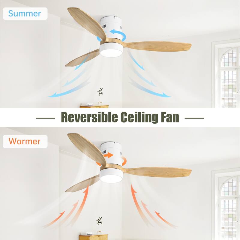 52 inch Reversible DC Motor Ceiling Fan with Light Kit