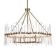 preview thumbnail 3 of 4, Uttermost 21389 Crystal 8 Light 39" Wide Ring Chandelier